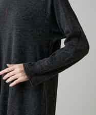 RSPAH10590 TRUNK HIROKO KOSHINO(ヒロココシノ) ステッチアクセントAラインワンピース ダークグレー