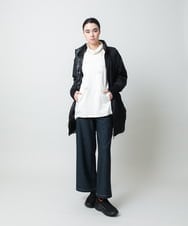 RSPCD10490 TRUNK HIROKO KOSHINO(ヒロココシノ) ハートモチーフドッキングデザインチュニック /日本製/洗える ブラック