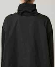 RSPCD10490 TRUNK HIROKO KOSHINO(ヒロココシノ) ハートモチーフドッキングデザインチュニック /日本製/洗える ブラック