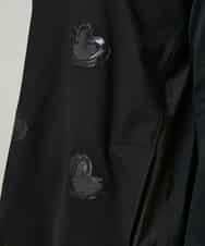 RSPCD10490 TRUNK HIROKO KOSHINO(ヒロココシノ) ハートモチーフドッキングデザインチュニック /日本製/洗える ブラック