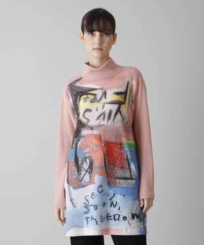 RSPCS05430 TRUNK HIROKO KOSHINO 【洗濯機で洗える/日本製】グラフィティーダンボールロングTシャツ