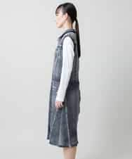 RSPFD03660 TRUNK HIROKO KOSHINO(ヒロココシノ) 【先行予約】立体ストレッチデニムワンピース /日本製/洗える ネイビー