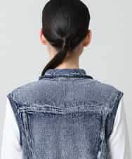 RSPFD03660 TRUNK HIROKO KOSHINO(ヒロココシノ) 【先行予約】立体ストレッチデニムワンピース /日本製/洗える ネイビー