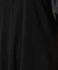 RSPFD12490 TRUNK HIROKO KOSHINO(ヒロココシノ) 異素材ドッキングワンピース/日本製/洗える ブラック