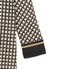 RSPFF30390 TRUNK HIROKO KOSHINO(ヒロココシノ) ファジーチェックチュニックプルオーバー/日本製/洗える ブラック