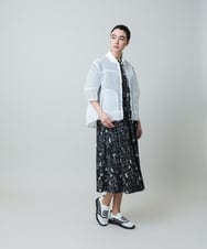 RSPGA10540 TRUNK HIROKO KOSHINO(ヒロココシノ) モチーフ総柄プリントワンピース /日本製/洗える ブラック