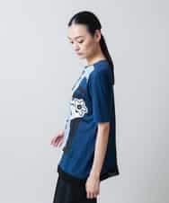 RSPGC72300 TRUNK HIROKO KOSHINO(ヒロココシノ) 【WEB/京王百貨店新宿店限定】コラージュプリントデザインプルオーバー/日本製/洗える ネイビー