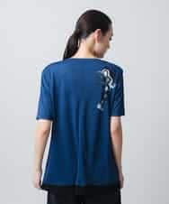 RSPGC72300 TRUNK HIROKO KOSHINO(ヒロココシノ) 【WEB/京王百貨店新宿店限定】コラージュプリントデザインプルオーバー/日本製/洗える ネイビー