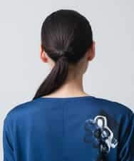 RSPGC72300 TRUNK HIROKO KOSHINO(ヒロココシノ) 【WEB/京王百貨店新宿店限定】コラージュプリントデザインプルオーバー/日本製/洗える ネイビー