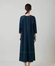 RSPGD17390 TRUNK HIROKO KOSHINO(ヒロココシノ) コットンジャージーラグランワンピース/洗える ネイビー