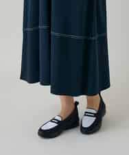 RSPGD17390 TRUNK HIROKO KOSHINO(ヒロココシノ) コットンジャージーラグランワンピース/洗える ネイビー