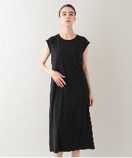 RSPHB09290 TRUNK HIROKO KOSHINO(ヒロココシノ) ロゴアクセントジャージーワンピース/洗える ブルー