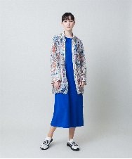 RSPHB09290 TRUNK HIROKO KOSHINO(ヒロココシノ) ロゴアクセントジャージーワンピース/洗える ブルー
