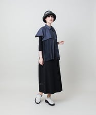RSPHE23490 TRUNK HIROKO KOSHINO(ヒロココシノ) アートイラストグリッタープリントワンピース/日本製/洗える ブラック