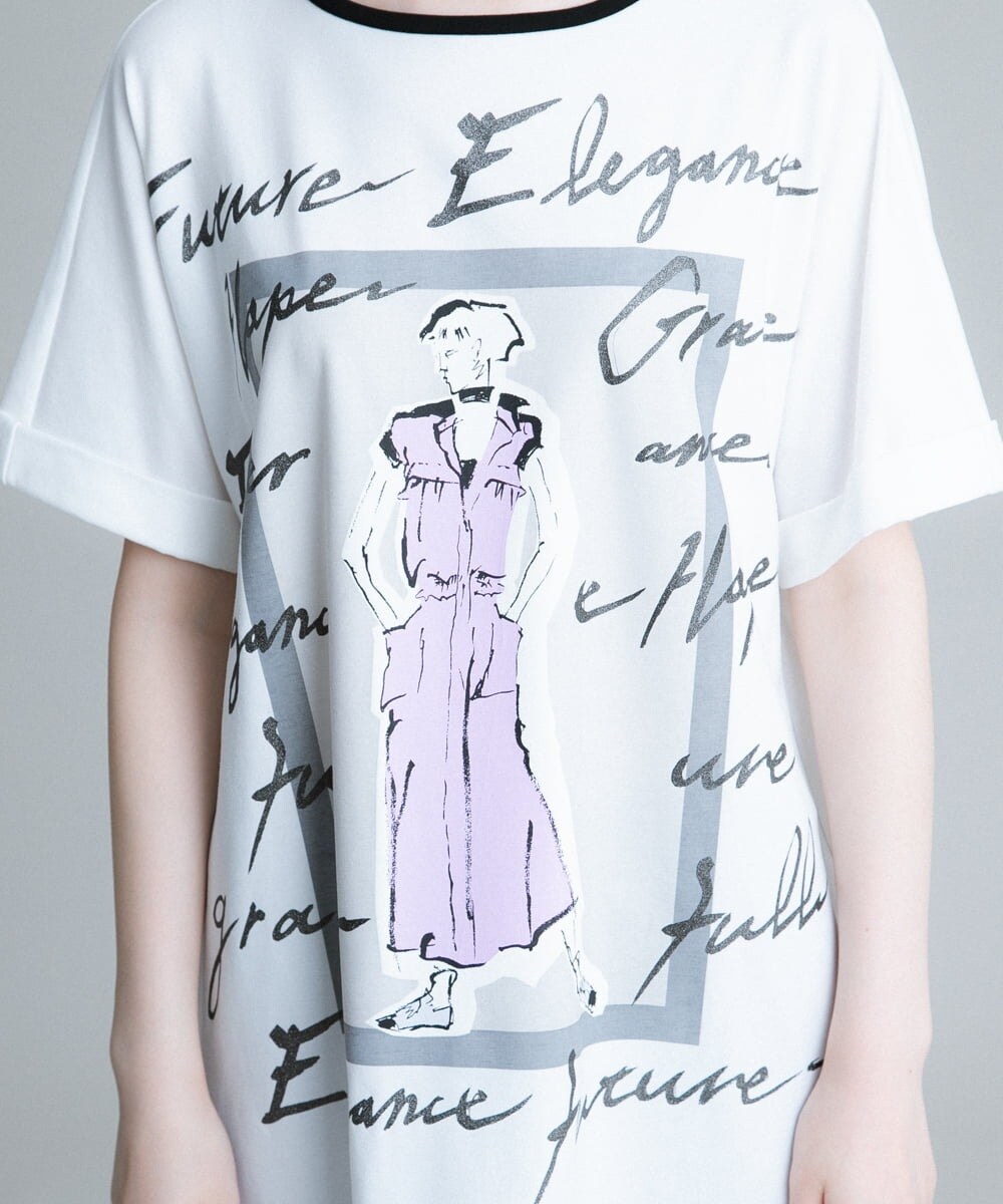 洗える/日本製】オリジナルプリントチュニックTシャツ(カットソー・Tシャツ) | TRUNK HIROKO  KOSHINO(ヒロココシノ)｜イトキンオンラインストア