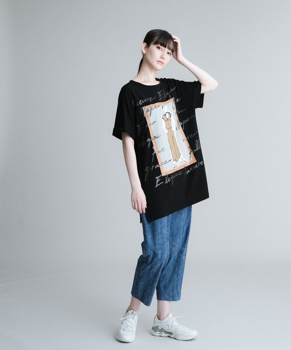 洗える/日本製】オリジナルプリントチュニックTシャツ(カットソー・Tシャツ) | TRUNK HIROKO KOSHINO(ヒロココシノ )｜イトキンオンラインストア