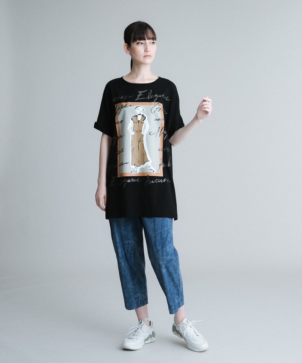 洗える/日本製】オリジナルプリントチュニックTシャツ(カットソー・Tシャツ) | TRUNK HIROKO  KOSHINO(ヒロココシノ)｜イトキンオンラインストア