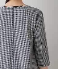 RSPHT04540 TRUNK HIROKO KOSHINO(ヒロココシノ) 【洗える】コットンポンチチェックワンピース ベージュ