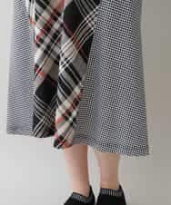 RSPHT04540 TRUNK HIROKO KOSHINO(ヒロココシノ) 【洗える】コットンポンチチェックワンピース ベージュ