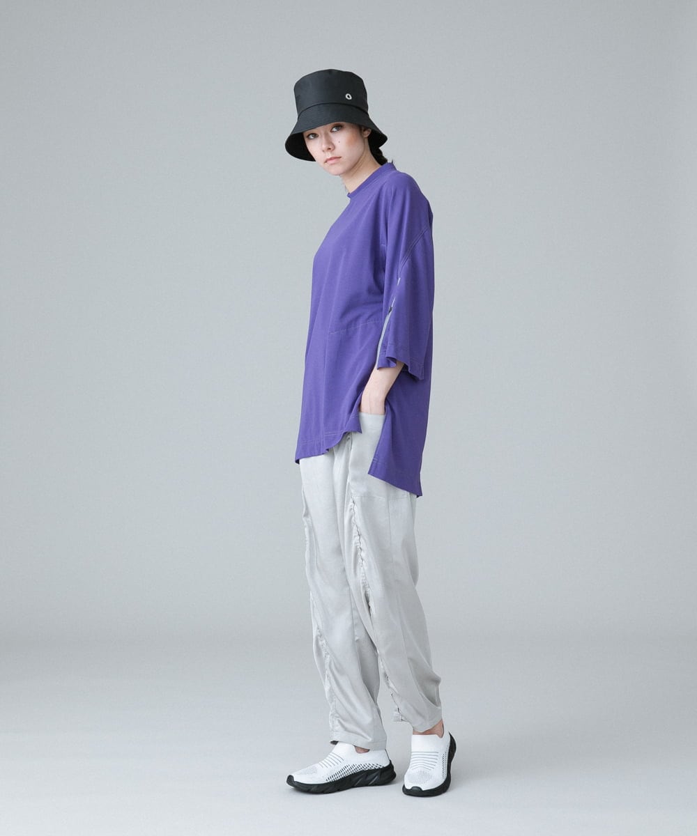 RSPIW32390 TRUNK HIROKO KOSHINO(ヒロココシノ) DRYCOOLチュニック丈プルオーバー/洗濯機で洗える ライトグレー