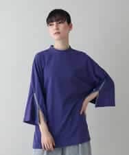 RSPIW32390 TRUNK HIROKO KOSHINO(ヒロココシノ) DRYCOOLチュニック丈プルオーバー/洗濯機で洗える パープル