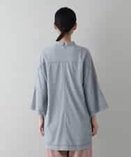 RSPIW32390 TRUNK HIROKO KOSHINO(ヒロココシノ) DRYCOOLチュニック丈プルオーバー/洗濯機で洗える ライトグレー