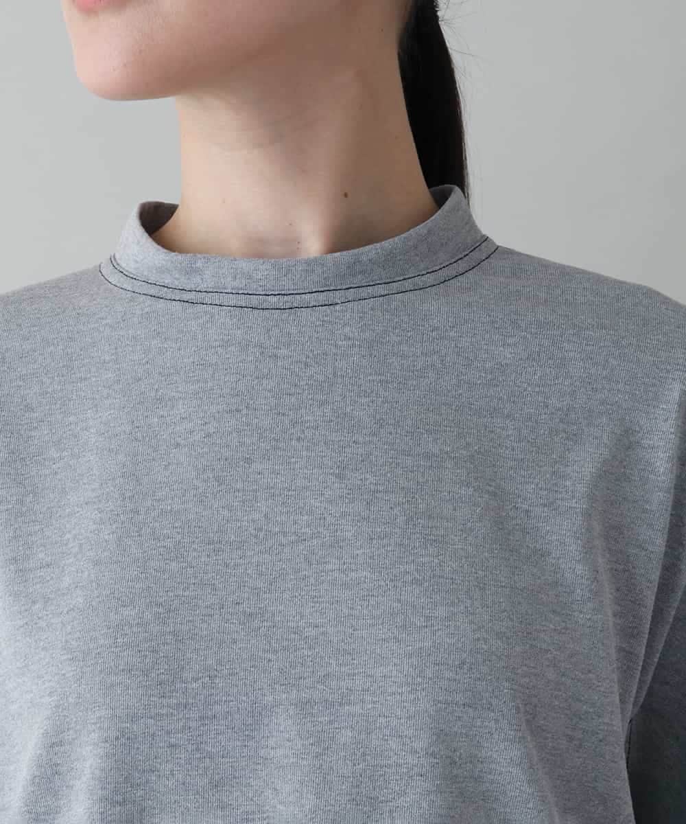 RSPIW32390 TRUNK HIROKO KOSHINO(ヒロココシノ) DRYCOOLチュニック丈プルオーバー/洗濯機で洗える ライトグレー