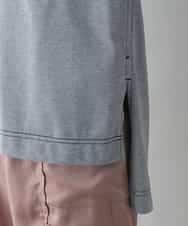 RSPIW32390 TRUNK HIROKO KOSHINO(ヒロココシノ) DRYCOOLチュニック丈プルオーバー/洗濯機で洗える ライトグレー