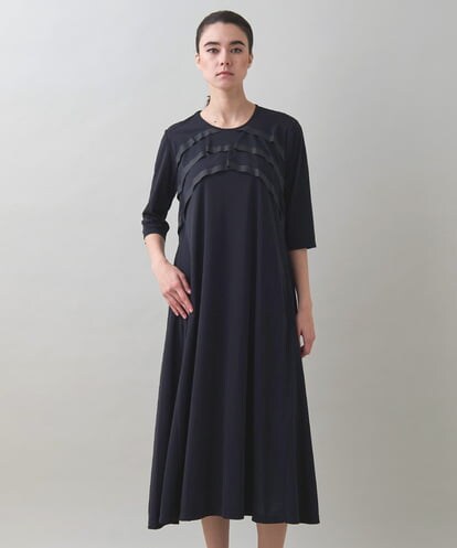 HIROKO KOSHINO 黒 トランクロングワンピース HIROKO KOSHINO 黒 トランクロングワンピース