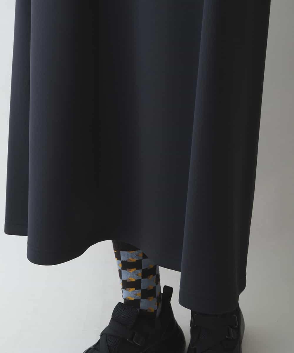 RSPJU60450 TRUNK HIROKO KOSHINO(ヒロココシノ) 【洗濯機で洗える/日本製】ストレッチダンボールジャンパースカート ブラック