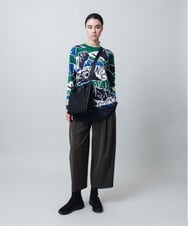 RSPLB18430 TRUNK HIROKO KOSHINO(ヒロココシノ) アートプリントチュニックプルオーバー/日本製/洗える ベージュ