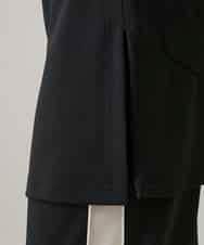 RSQAE17360 TRUNK HIROKO KOSHINO(ヒロココシノ) サイドラインレイヤードカバーパンツ/洗える ブラック