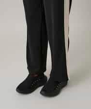 RSQAE17360 TRUNK HIROKO KOSHINO(ヒロココシノ) サイドラインレイヤードカバーパンツ/洗える ブラック