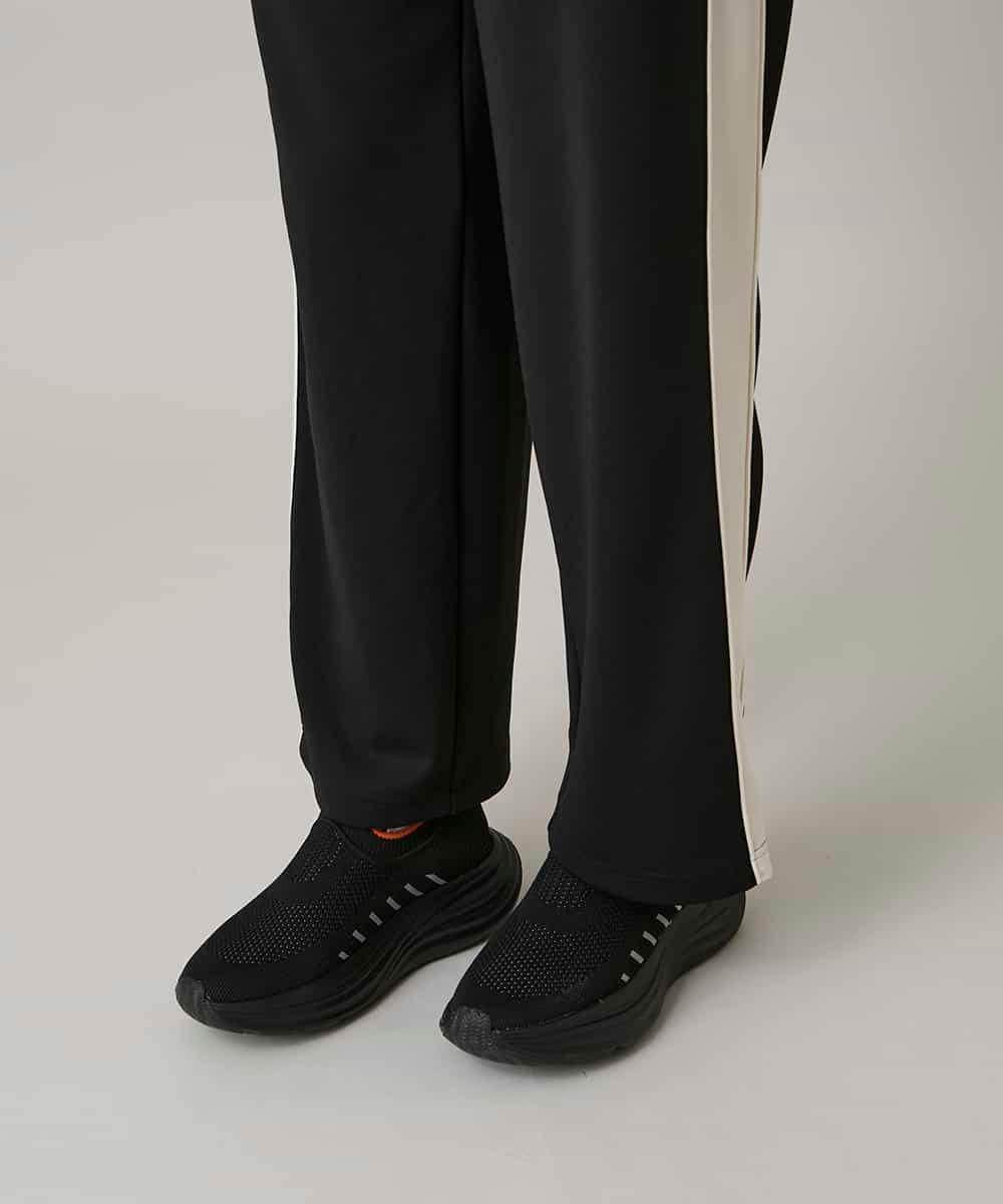 RSQAE17360 TRUNK HIROKO KOSHINO(ヒロココシノ) サイドラインレイヤードカバーパンツ/洗える ブラック