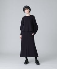 RSQAX33330 TRUNK HIROKO KOSHINO(ヒロココシノ) 【洗える】Ａラインシルエットロングスカート ベージュ