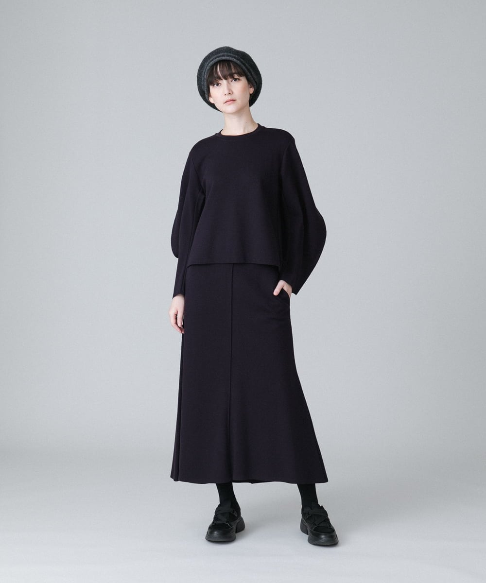 RSQAX33330 TRUNK HIROKO KOSHINO(ヒロココシノ) 【洗える】Ａラインシルエットロングスカート ベージュ