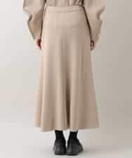 RSQAX33330 TRUNK HIROKO KOSHINO(ヒロココシノ) 【洗える】Ａラインシルエットロングスカート ベージュ