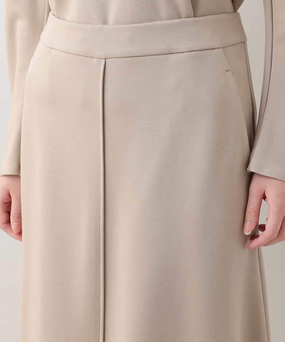 RSQAX33330 TRUNK HIROKO KOSHINO(ヒロココシノ) 【洗える】Ａラインシルエットロングスカート ベージュ