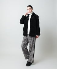 RSQCD05490 TRUNK HIROKO KOSHINO(ヒロココシノ) ハートアニマル柄プリントストレッチパンツ /洗える ベージュ