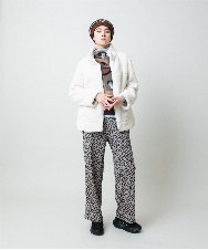 RSQCD05490 TRUNK HIROKO KOSHINO(ヒロココシノ) ハートアニマル柄プリントストレッチパンツ /洗える ベージュ