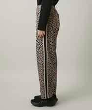 RSQCD05490 TRUNK HIROKO KOSHINO(ヒロココシノ) ハートアニマル柄プリントストレッチパンツ /洗える ベージュ