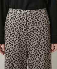 RSQCD05490 TRUNK HIROKO KOSHINO(ヒロココシノ) ハートアニマル柄プリントストレッチパンツ /洗える ベージュ