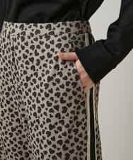 RSQCD05490 TRUNK HIROKO KOSHINO(ヒロココシノ) ハートアニマル柄プリントストレッチパンツ /洗える ベージュ