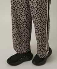 RSQCD05490 TRUNK HIROKO KOSHINO(ヒロココシノ) ハートアニマル柄プリントストレッチパンツ /洗える ベージュ