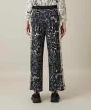 RSQFD16430 TRUNK HIROKO KOSHINO(ヒロココシノ) ドッグモチーフイージーパンツ/日本製/洗える ブラック