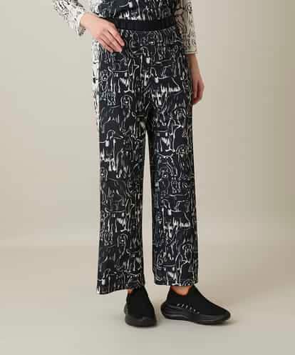 RSQFD16430 TRUNK HIROKO KOSHINO ドッグモチーフイージーパンツ/日本製/洗える