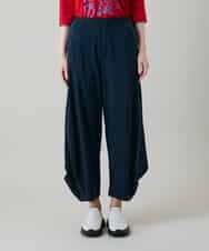 RSQGD18360 TRUNK HIROKO KOSHINO(ヒロココシノ) コットンジャージーボリュームパンツ/洗える ネイビー