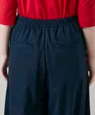 RSQGD18360 TRUNK HIROKO KOSHINO(ヒロココシノ) コットンジャージーボリュームパンツ/洗える ネイビー