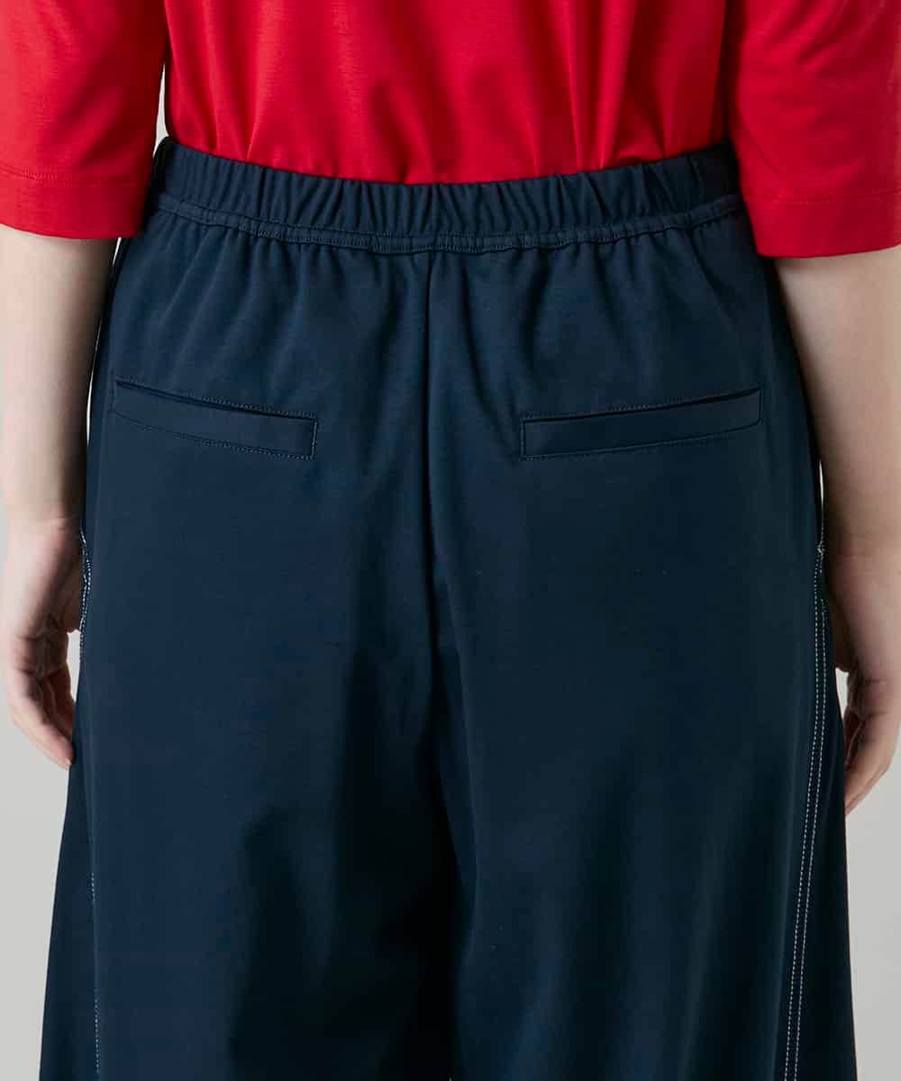 RSQGD18360 TRUNK HIROKO KOSHINO(ヒロココシノ) コットンジャージーボリュームパンツ/洗える ネイビー