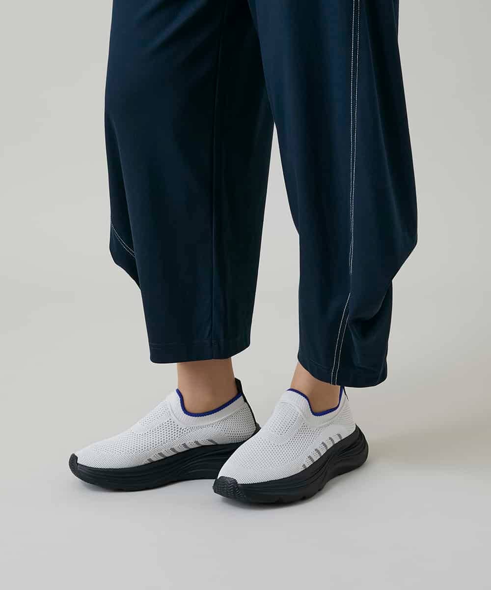 RSQGD18360 TRUNK HIROKO KOSHINO(ヒロココシノ) コットンジャージーボリュームパンツ/洗える ネイビー